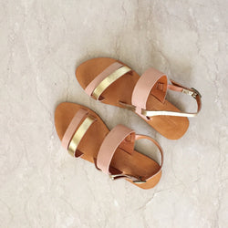 CAMILLA Sandals - Blush/ Gold