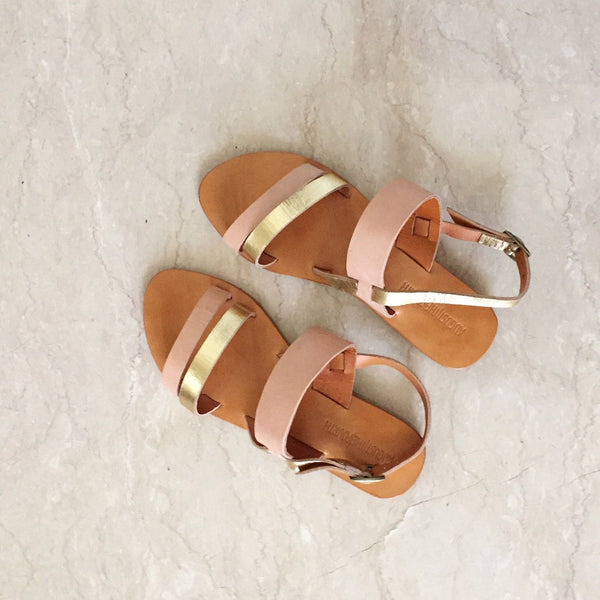 CAMILLA Sandals - Blush/ Gold